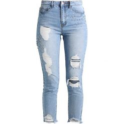New Look TORI GEM MOM Jeansy Slim Fit mid blue. Niebieskie jeansy damskie New Look, z bawełny. Za 269,00 zł.