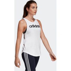 Top Gym & Pilates LINEAR damski. Topy damskie Adidas, l, bez wzorów, z bawełny, bez rękawów, na fitness i siłownię. Za 64,99 zł.