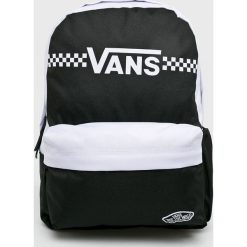 Vans - Plecak. Czarne plecaki damskie Vans, bez wzorów, z poliesteru. W wyprzedaży za 139,90 zł.