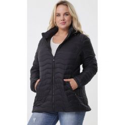 Czarna Kurtka Frankie. Czarne kurtki damskie Born2be, xl, bez wzorów, klasyczne, długie. Za 159,99 zł.
