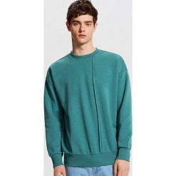 Bluzy męskie: Bluza z asymetrycznym cięciem - Beżowy