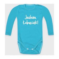 Body dziecięce Łobuziak. Białe body niemowlęce MegaKoszulki, bez wzorów, z bawełny, bez rękawów. Za 39,90 zł.