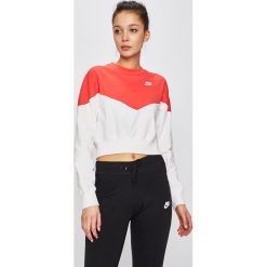 Nike - Bluza. Różowe bluzy damskie Nike, s, z nadrukiem, z bawełny, bez rękawów, bez kaptura. Za 259,90 zł.