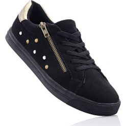 Sneakersy bonprix czarny. Czarne buty sportowe damskie bonprix. Za 79,99 zł.