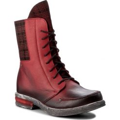 Botki damskie: Botki MACIEJKA - 02645-08/00-3 Czarny Czerwony