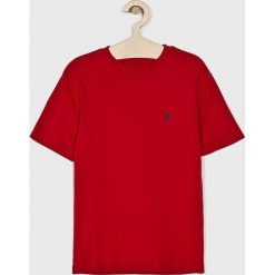 Polo Ralph Lauren - T-shirt dziecięcy 134-176 cm. Czerwone t-shirty chłopięce Polo Ralph Lauren, bez wzorów, z bawełny, bez rękawów. Za 119,90 zł.