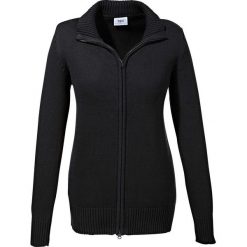 Sweter rozpinany bonprix czarny. Czarne golfy damskie bonprix, bez wzorów, z bawełny, bez rękawów, bez kaptura. Za 74,99 zł.
