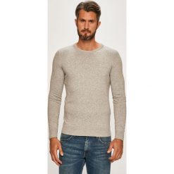 Tom Tailor Denim - Sweter. Niebieskie swetry męskie TOM TAILOR DENIM, xl, bez wzorów, z bawełny, z okrągłym kołnierzem, bez kaptura. W wyprzedaży za 89,90 zł.
