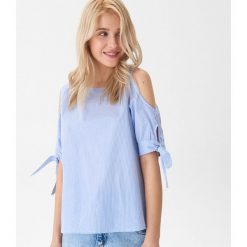 Bluzka typu cold shoulder - Niebieski. Niebieskie bluzki damskie House, s, bez wzorów, bez kołnierzyka, bez rękawów. Za 59,99 zł.