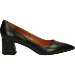 Czółenka - 5970 VIT NERO. Brązowe buty ślubne damskie Venezia, ze skóry. Za 189,00 zł.