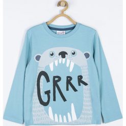 Coccodrillo - Longsleeve dziecięcy 92-122 cm. Niebieskie t-shirty chłopięce marki COCCODRILLO, z nadrukiem, z elastanu, z długim rękawem. W wyprzedaży za 34,90 zł.