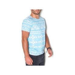 T-shirt Atol. Niebieskie t-shirty męskie z nadrukiem marki beYOUnique, l. Za 97,00 zł.