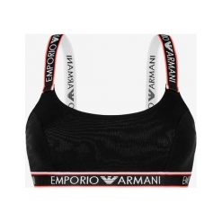 Emporio Armani Biustonosz Czarny. Czarne biustonosze Emporio Armani, bez wzorów, z elastanu. Za 192,95 zł.