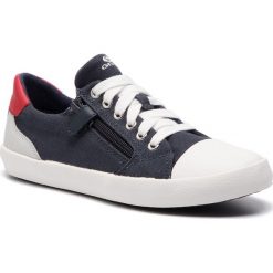 Tenisówki GEOX - J Gisli B. A J925CA 01054 C0735 S Navy/Red. Niebieskie trampki chłopięce marki Geox, bez wzorów, z gumy, na sznurówki. Za 179,00 zł.