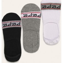 Pepe Jeans - Stopki Winola (3 pack). Białe skarpetki damskie Pepe Jeans, bez wzorów, z elastanu. Za 69,90 zł.