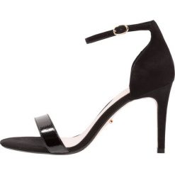 Dune London WIDE FIT WIDE FIT MORTIMER Sandały na obcasie black. Czarne sandały damskie marki Dune London WIDE FIT, z materiału, na obcasie. Za 379,00 zł.
