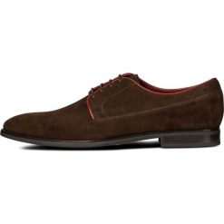 Geox męskie półbuty New Life 40 brązowe. Pomarańczowe buty wizytowe męskie Geox, bez wzorów, eleganckie, bez zapięcia. W wyprzedaży za 505,00 zł.