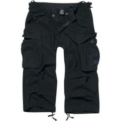 Brandit Industry Vintage 3/4 Krótkie spodenki Vintage czarny. Czarne spodenki i szorty męskie marki Brandit, xl, w paski, z materiału, vintage, krótkie. Za 184,90 zł.