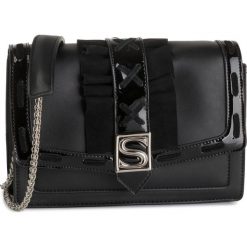 Torebka SILVIAN HEACH - Clutch Bag Silvian Roxy RCA19003BO Black W0148. Czarne torebki klasyczne damskie Silvian Heach, bez wzorów, z zamszu, wizytowe, na ramię, bez dodatków. Za 349,00 zł.