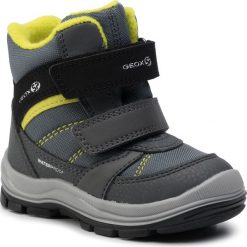 Śniegowce GEOX - B Trivor B.Bwpf A B943TA 0CE54 C1267 M Dk Grey/Lime. Szare śniegowce chłopięce Geox, bez zapięcia. Za 279,00 zł.