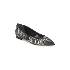 Baleriny Hugo Boss Black PLICA. Czarne baleriny damskie Hugo Boss Black, bez wzorów, bez obcasa. Za 1127,20 zł.
