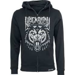 Black Blood Grim Wolf Bluza z kapturem rozpinana czarny. Czarne bluzy męskie rozpinane marki Black Blood, s, z nadrukiem, z kapturem. Za 164,90 zł.