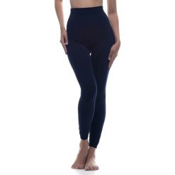 Legginsy push-up w kolorze granatowym. Niebieskie legginsy sportowe damskie Liposlim, m, ze skóry. W wyprzedaży za 107,95 zł.