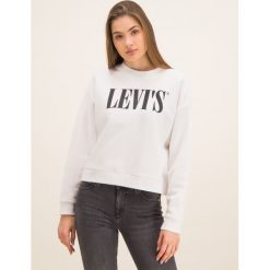 Bluza Levi's® Graphic Diana Crewneck 85283-0000. Białe bluzy damskie s, bez wzorów, z bawełny, bez rękawów, bez kaptura. W wyprzedaży za 239,00 zł.