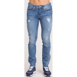 JEANSY ARMANI SLIM FIT EXCHANGE. Niebieskie jeansy męskie m, z aplikacjami. Za 335,40 zł.