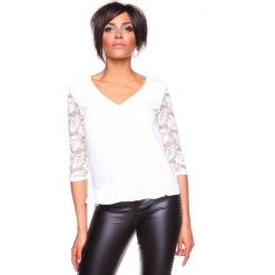T-shirty damskie: Koszulka "Carla" w kolorze białym