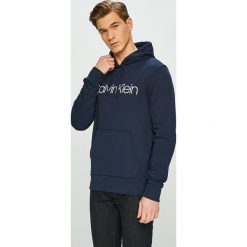 Calvin Klein - Bluza. Szare bluzy męskie marki Calvin Klein, s, z nadrukiem, z bawełny, z kapturem. Za 449,90 zł.