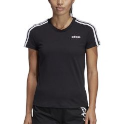 ADIDAS ESSENTIALS 3-STRIPES TEE > DP2362. Bluzki sportowe damskie Adidas, xs, z aplikacjami, z bawełny, z klasycznym kołnierzykiem, z krótkim rękawem, krótkie, bez kaptura. Za 99,99 zł.