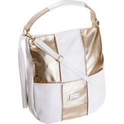 Torebka damska shopper bag A4 Badura D017BI biała - biały || złoty. Żółte torby damskie na zakupy Badura, bez wzorów, ze skóry ekologicznej, klasyczne, bez dodatków. Za 249,99 zł.