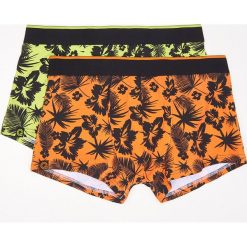 Bokserki męskie: 2 pack bokserek – Pomarańczowy