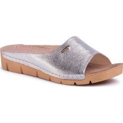 Klapki BALDACCINI - 703000-V Silver Metal/E. Szare klapki damskie Baldaccini, bez wzorów, ze skóry, bez obcasa. Za 189,00 zł.