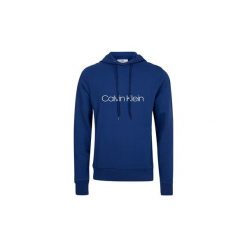 Bluzy Calvin Klein Jeans K10K102726 COTTON LOGO SWEAT HOODIE. Niebieskie bluzy męskie Calvin Klein Jeans, m, bez wzorów, z jeansu, bez kołnierzyka, bez rękawów, bez kaptura. Za 337,30 zł.