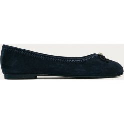 Gant - Baleriny skórzane Bellplace. Niebieskie baleriny damskie GANT, bez wzorów, ze skóry, bez obcasa, na obcasie. Za 389,90 zł.