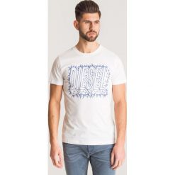 Biały t-shirt Diesel T-Diego SL - Biały. Białe t-shirty męskie Diesel, s, z nadrukiem, z bawełny, z okrągłym kołnierzem. Za 89,50 zł.