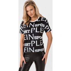 Philipp Plein Sport Koszulka Czarny. Czarne topy damskie Philipp Plein Sport, s, bez wzorów, z elastanu, z krótkim rękawem. Za 592,95 zł.