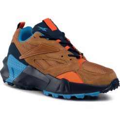 Buty Reebok - Aztrek Double Mix Trail EG8808 Wilbrw/Conavy/Cyan. Pomarańczowe półbuty damskie Reebok, bez wzorów, z zamszu, bez obcasa, na płaskiej podeszwie, bez zapięcia. W wyprzedaży za 279,00 zł.