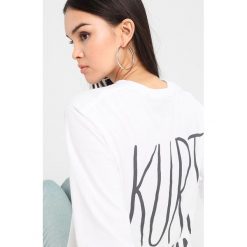Bluzki asymetryczne: Topshop KURT COLBAIN Bluzka z długim rękawem white