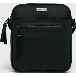 Medicine - Saszetka Oceans Blue. Czarne torby męskie skórzane MEDICINE, w paski, z poliesteru, casualowe, na ramię, małe. W wyprzedaży za 69,90 zł.
