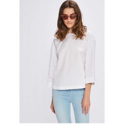 Tommy Hilfiger - Bluzka Petra. Białe koszule damskie TOMMY HILFIGER, bez wzorów, z bawełny, casualowe, z okrągłym kołnierzem, bez rękawów. W wyprzedaży za 219,90 zł.