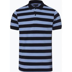 Nils Sundström - Męska koszulka polo, niebieski. Niebieskie koszulki męskie marki Nils Sundström, m, w paski, sportowe, polo, bez rękawów. Za 129,95 zł.