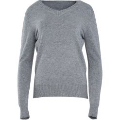 Szary Sweter Just A Drop. Szare swetry klasyczne damskie Born2be, xl, z dzianiny, z dekoltem w serek. Za 59,99 zł.
