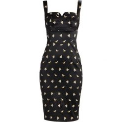 Sukienki hiszpanki: Karen Millen SPRIG PRINT COLLECTION Sukienka etui black/multi