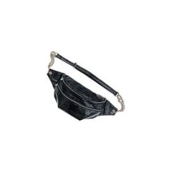 NERKA XL ELEGANT. Czarne nerki damskie Maryhol, w paski, ze skóry ekologicznej, bez dodatków. Za 159,00 zł.