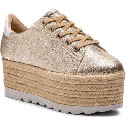 Espadryle GUESS - Gracen FL6GRC LEM13 PLATI. Żółte espadryle damskie Guess, z aplikacjami, ze skóry ekologicznej, bez obcasa, na obcasie. W wyprzedaży za 349,00 zł.