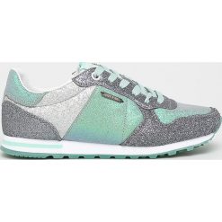 Pepe Jeans - Buty Verona W Mix. Zielone buty sportowe damskie Pepe Jeans, bez wzorów, z jeansu, sportowe. W wyprzedaży za 199,90 zł.