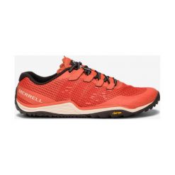 Merrell Trail Glove 5 Tenisówki Czerwony Pomarańczowy. Czerwone trampki i tenisówki damskie Merrell, bez wzorów, z materiału, bez zapięcia. Za 516,95 zł.